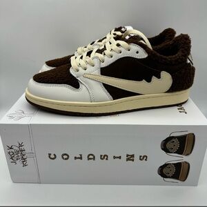 Men's Brown and Cream Sneakers